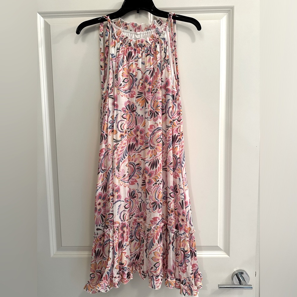 Robbie Bee halter floral dress